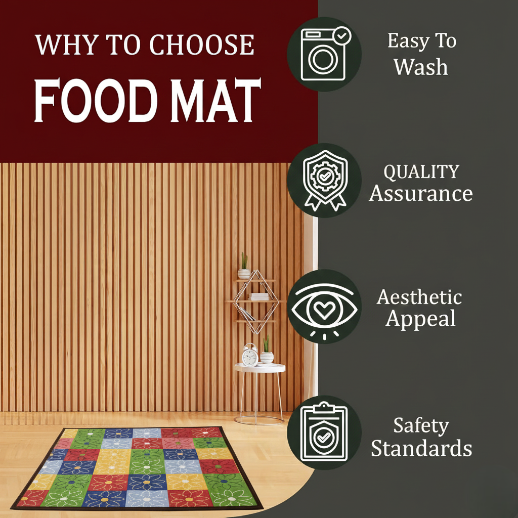 RYKA Reversible Food Mat Bed Server|Floral Design Printed | Water Proof PVC Material | Bedsheet Protector |Size 36 x 36 | Rangoli & Grey Biscuit (Pack Of 1)