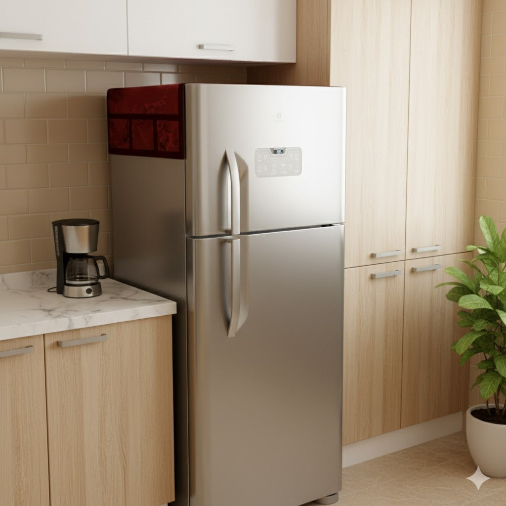 Ryka Waterproof Fridge Cover for Kitchen | PVC Refrigerator Top Cover with Storage Pockets