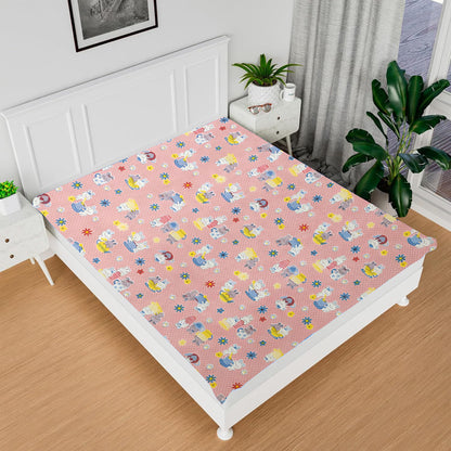 RYKA Printed Waterproof Baby Crib Bedsheet  | PVC Urine Proof Mattress Protector | Plastic Sheet for Newborn & Toddler  (Pack of 1)