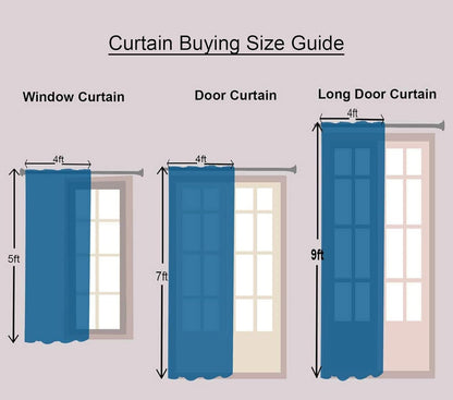 RYKA Cotton Net Sheer Door Curtain | Damsak Patten Printed | Sunlight Filtering Linen Texture | Eyelet Hanging (7FT) | Damsak Brown (Pack of 1)