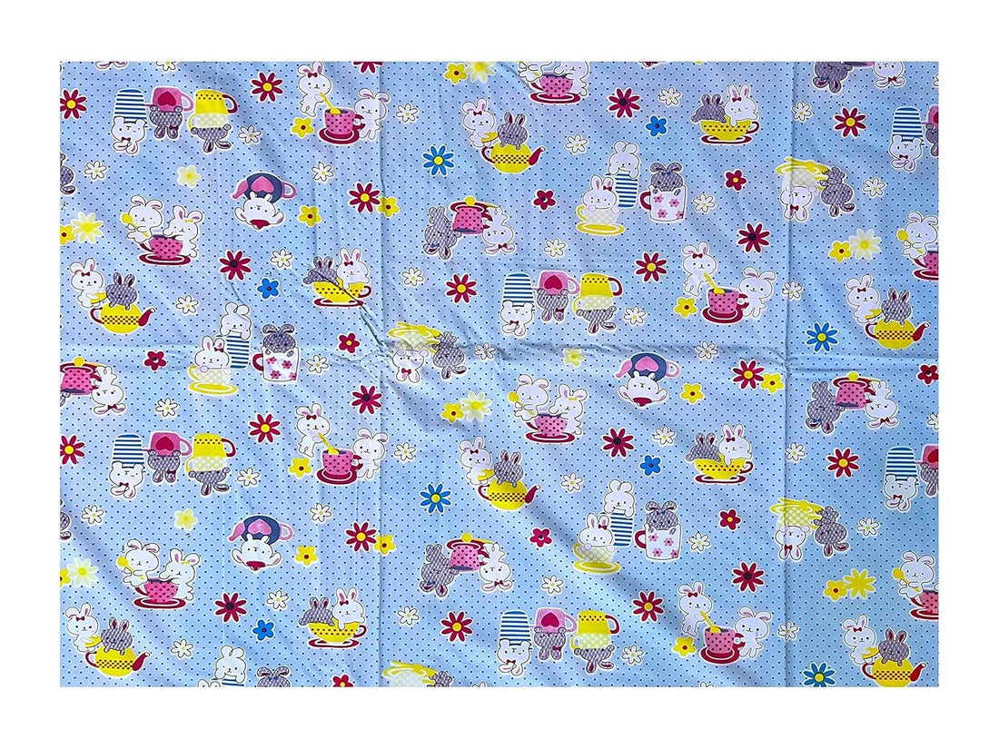 Ryka PVC Waterproof Baby Bedsheet (36x54 Inches) – Soft Printed, Reusable & Leakproof Mattress Protector| Pack Of 1 |
