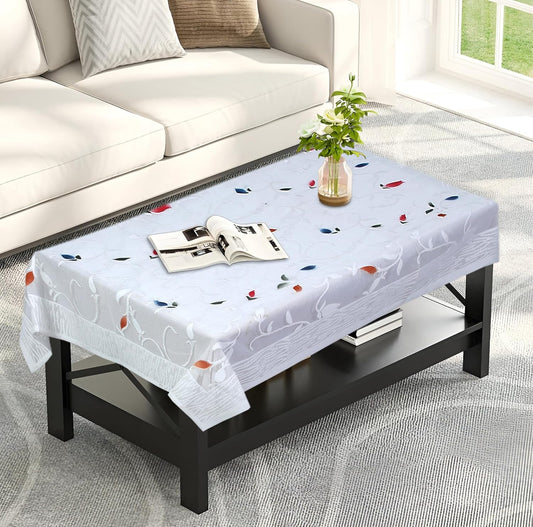 RYKA Cotton Net Table Cover 40x60 Inch 4 Seater | Embroidered Center & Dining Table Cloth (Pack Of 1)