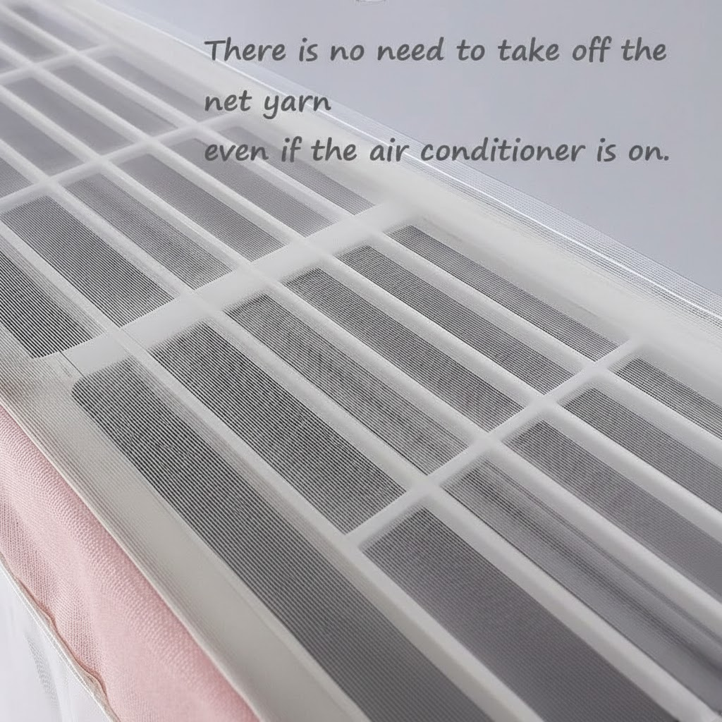 RYKA Premium Work Indoor AC Dust Protection Cover | Designer Summer Ac Cover | 1.5 Ton Pink Duck (29 x 15.5 x 7.5 inches)