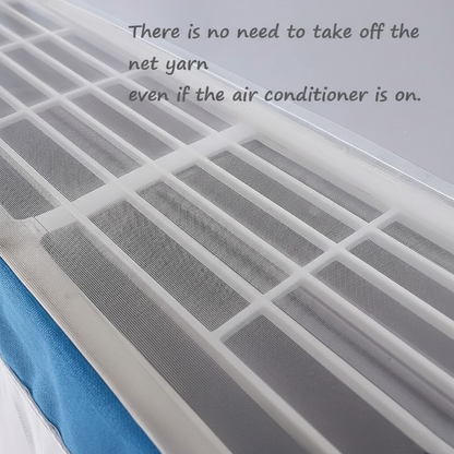 RYKA Premium Work Indoor AC Dust Protection Cover | Designer Summer Ac Cover | 1.5 Ton Blue Duck (29 x 15.5 x 7.5 inches )