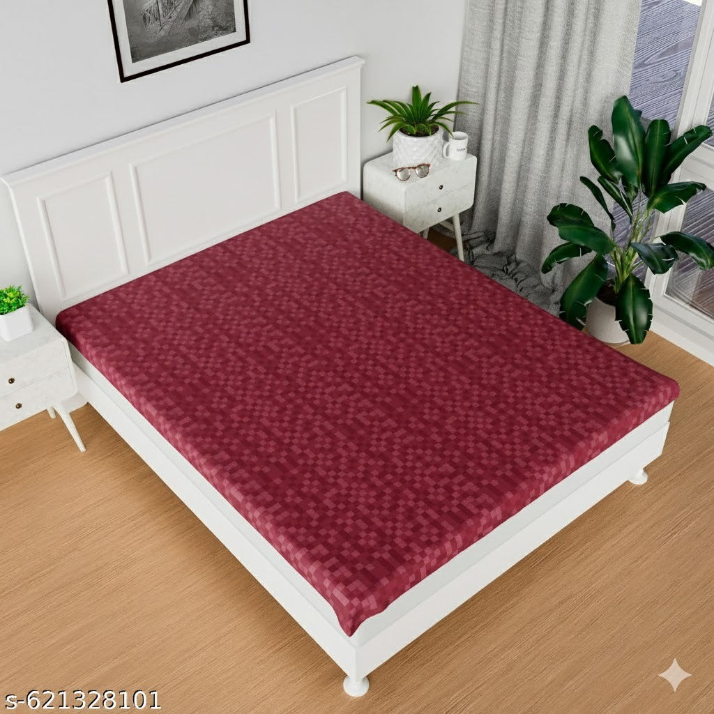 Ayka Premium Waterproof PVC Elastic Bedsheet For  Double & Single Bed | Waterproof, Dustproof & Long-Lasting Protection