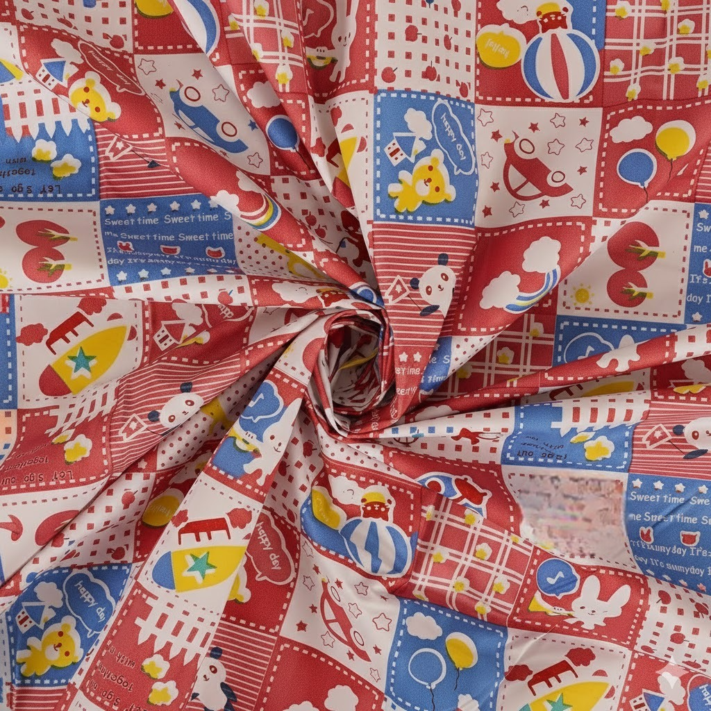 Ryka PVC Waterproof Baby Bedsheet (80x80 Inches) – Soft Printed, Reusable & Leakproof Mattress Protector| Pack Of 1 |