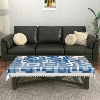 RYKA PVC Printed Table Cover 4 Seater | Table Protector Sheet | Waterproof and Dustproof | Printed Table Cover | Rectangular Center Table Cover | 40X60 Inch (Pack Of 1)