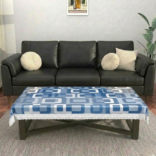RYKA PVC Printed Table Cover 4 Seater | Table Protector Sheet | Waterproof and Dustproof | Printed Table Cover | Rectangular Center Table Cover | 40X60 Inch (Pack Of 1)