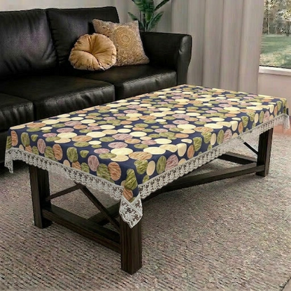 RYKA PVC Printed Table Cover 4 Seater | Table Protector Sheet | Waterproof and Dustproof | Moon Printed Table Cover | Rectangular Center Table Cover | 40X60 Inch (Pack Of 1)