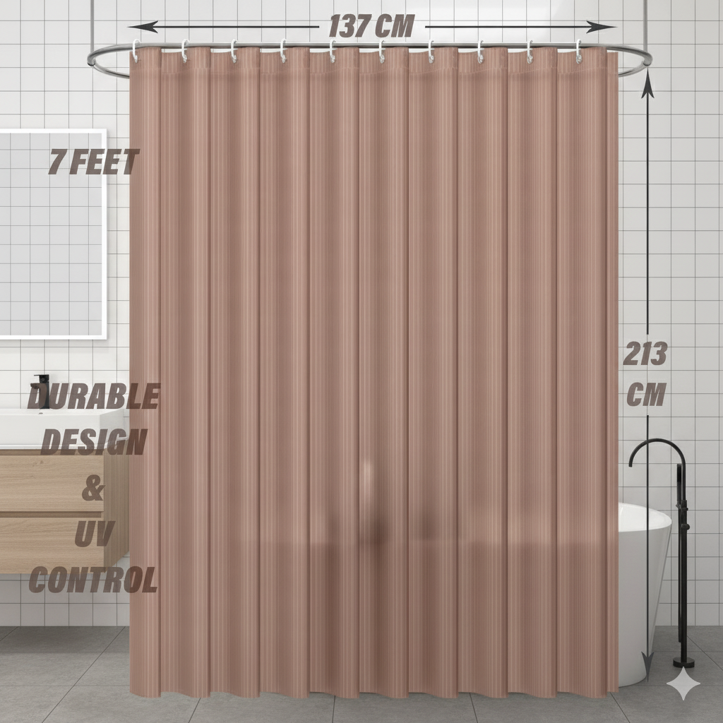 Ryka Transparent PVC AC Door Curtain | Dustproof, Waterproof & Cooling Divider for Home