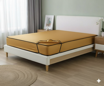 Ryka Premium Waterproof PVC Elastic Bedsheet For  Double & Single Bed | Waterproof, Dustproof & Long-Lasting Protection