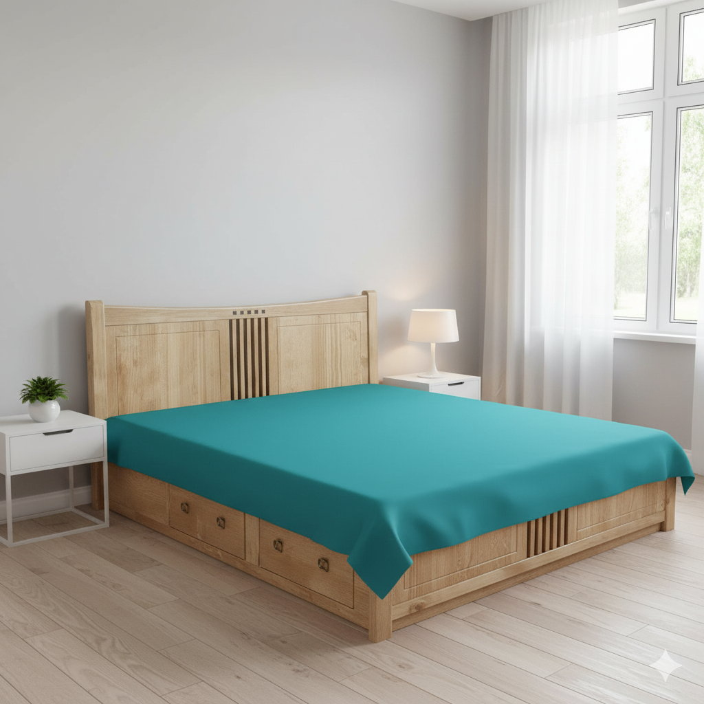 Ryka Premium Waterproof PVC Bedsheet For  Double & Single Bed | Waterproof, Dustproof & Long-Lasting Protection