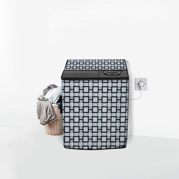 Ryka Semi Automatic Washing Machine Cover 34×32 | Waterproof & Dustproof PVC Protector | Heavy-Duty Outdoor Cover| Pack OF 1