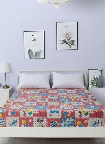 Ryka PVC Waterproof Baby Bedsheet (80x80 Inches) – Soft Printed, Reusable & Leakproof Mattress Protector| Pack Of 1 |