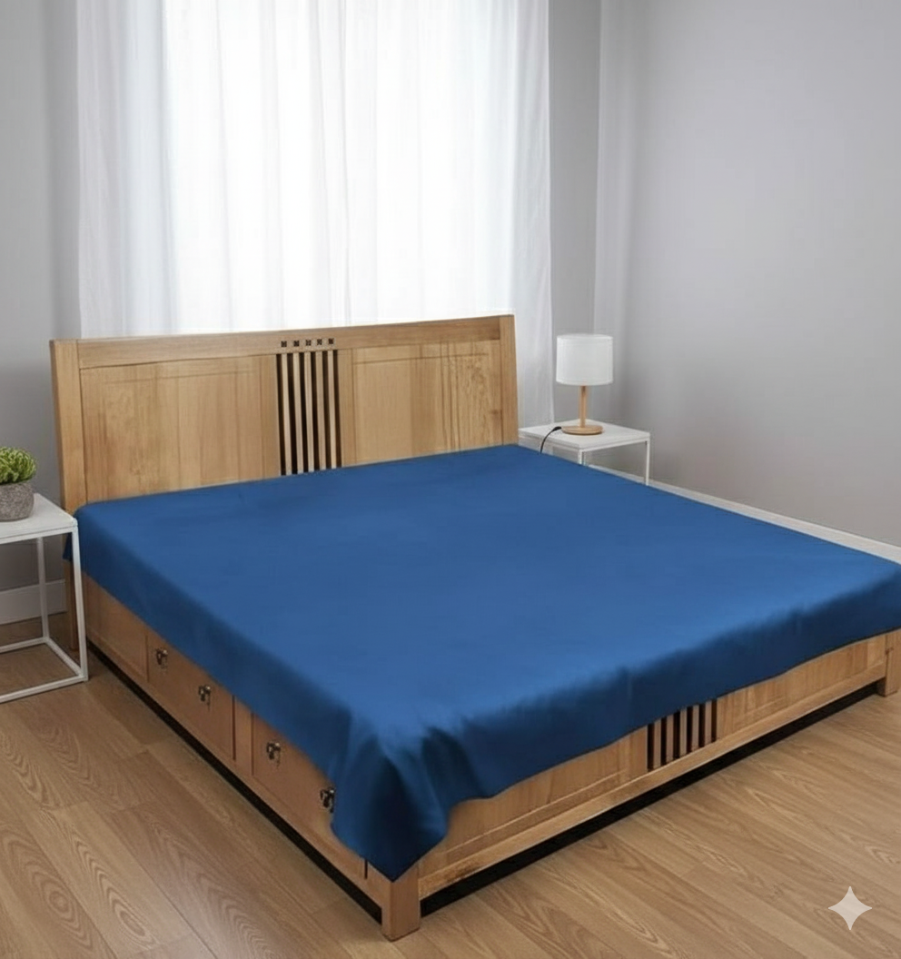 Ryka Premium Waterproof PVC Bedsheet For  Double & Single Bed | Waterproof, Dustproof & Long-Lasting Protection