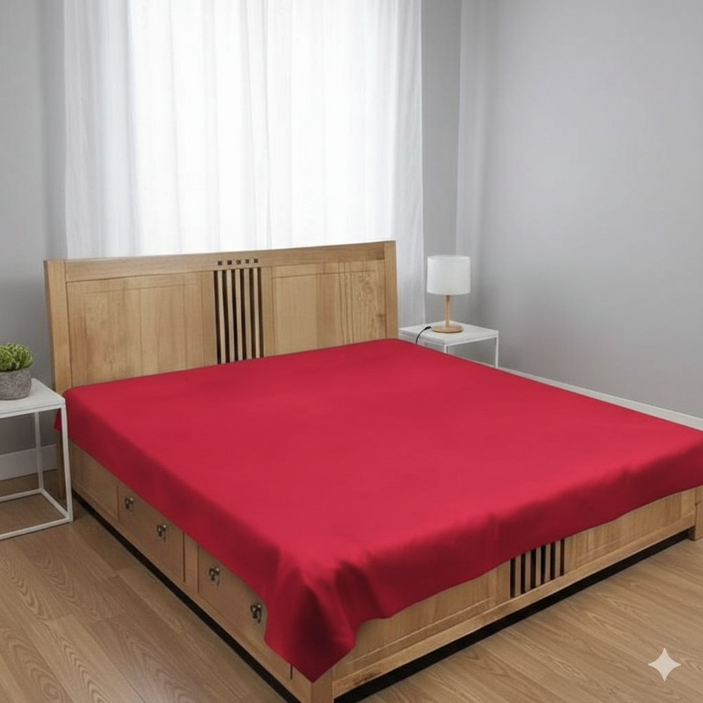 Ryka Premium Waterproof PVC Bedsheet For  Double & Single Bed | Waterproof, Dustproof & Long-Lasting Protection