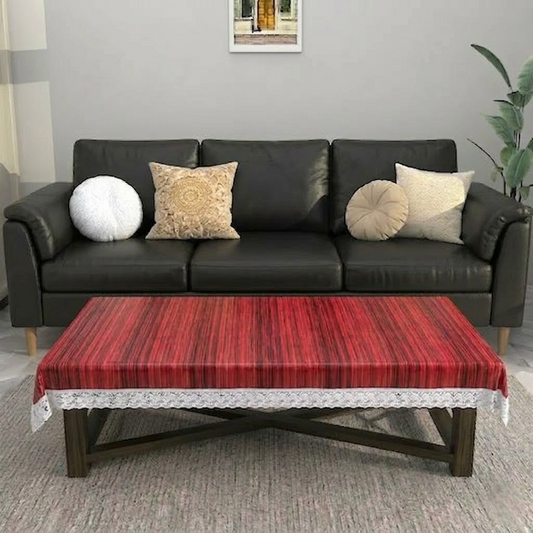 RYKA PVC Printed Table Cover 4 Seater | Table Protector Sheet | Waterproof and Dustproof | Wooden Printed Table Cover | Rectangular Center Table Cover | 40X60 Inch (Pack Of 1)