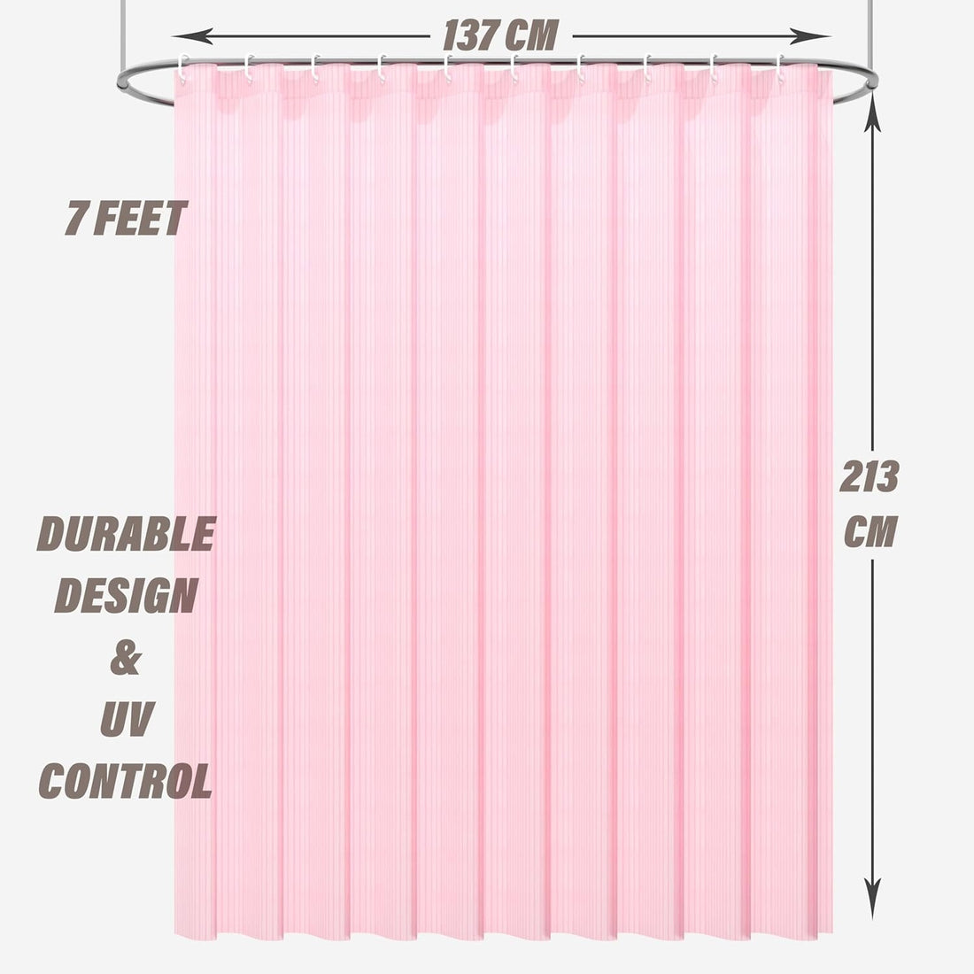 Ryka Transparent PVC AC Door Curtain | Dustproof, Waterproof & Cooling Divider for Home