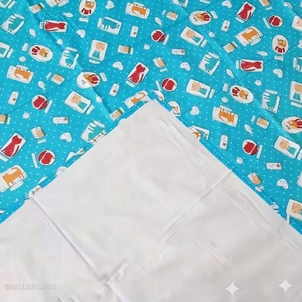 Ryka PVC Waterproof Baby Bedsheet (36x54 Inches) – Soft Printed, Reusable & Leakproof Mattress Protector| Pack Of 1 |