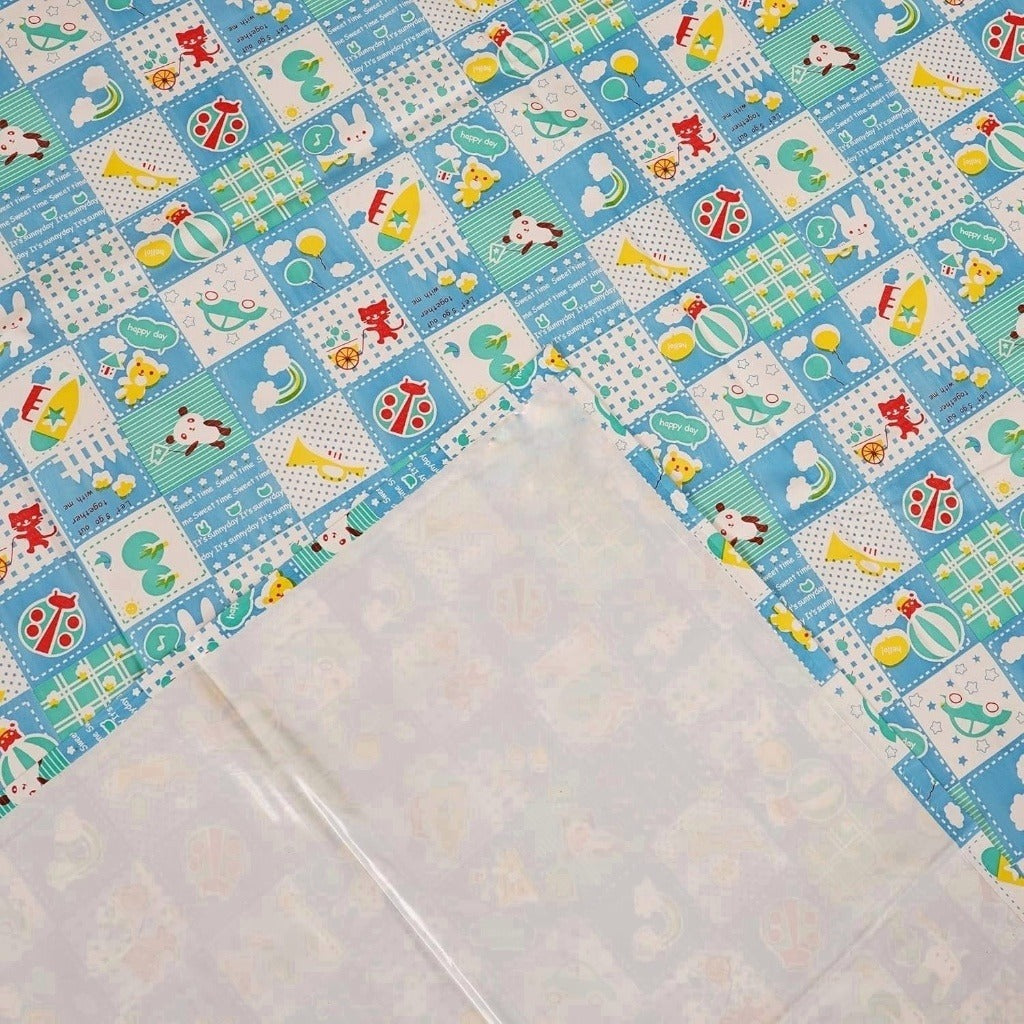 Ryka PVC Waterproof Baby Bedsheet (36x54 Inches) – Soft Printed, Reusable & Leakproof Mattress Protector| Pack Of 1 |