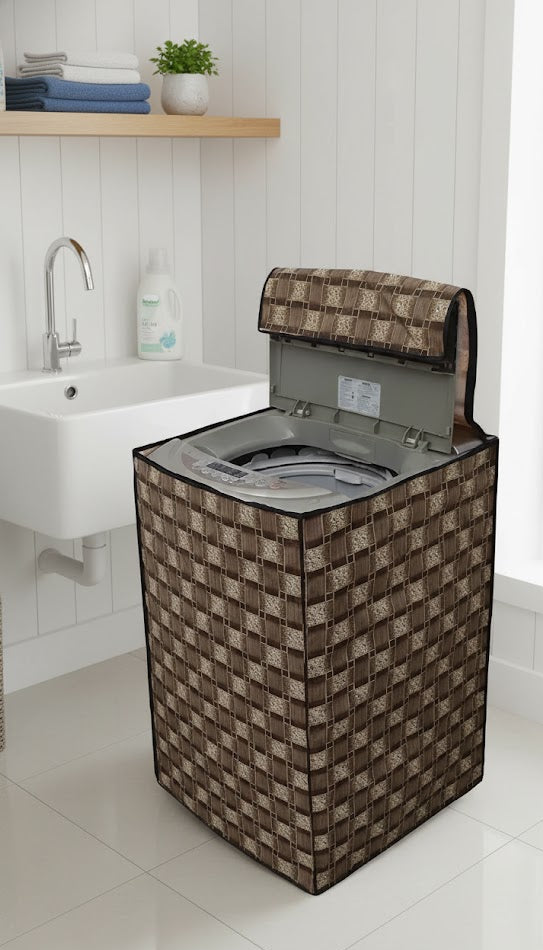 Ryka Fully Automatic Washing Machine Cover 34×32 | Waterproof, Dustproof & UV-Resistant PVC Protector | Pack Of 1