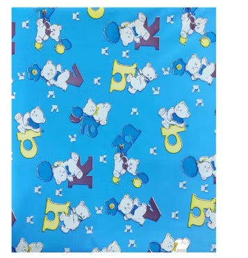 Ryka PVC Waterproof Baby Bedsheet (36x54 Inches) – Soft Printed, Reusable & Leakproof Mattress Protector| Pack Of 1 |