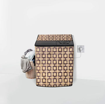 Ryka Semi Automatic Washing Machine Cover 34×32 | Waterproof & Dustproof PVC Protector | Heavy-Duty Outdoor Cover| Pack OF 1