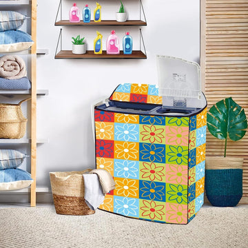 Ryka Semi Automatic Washing Machine Cover 34×32 | Waterproof & Dustproof PVC Protector | Heavy-Duty Outdoor Cover| Pack OF 1