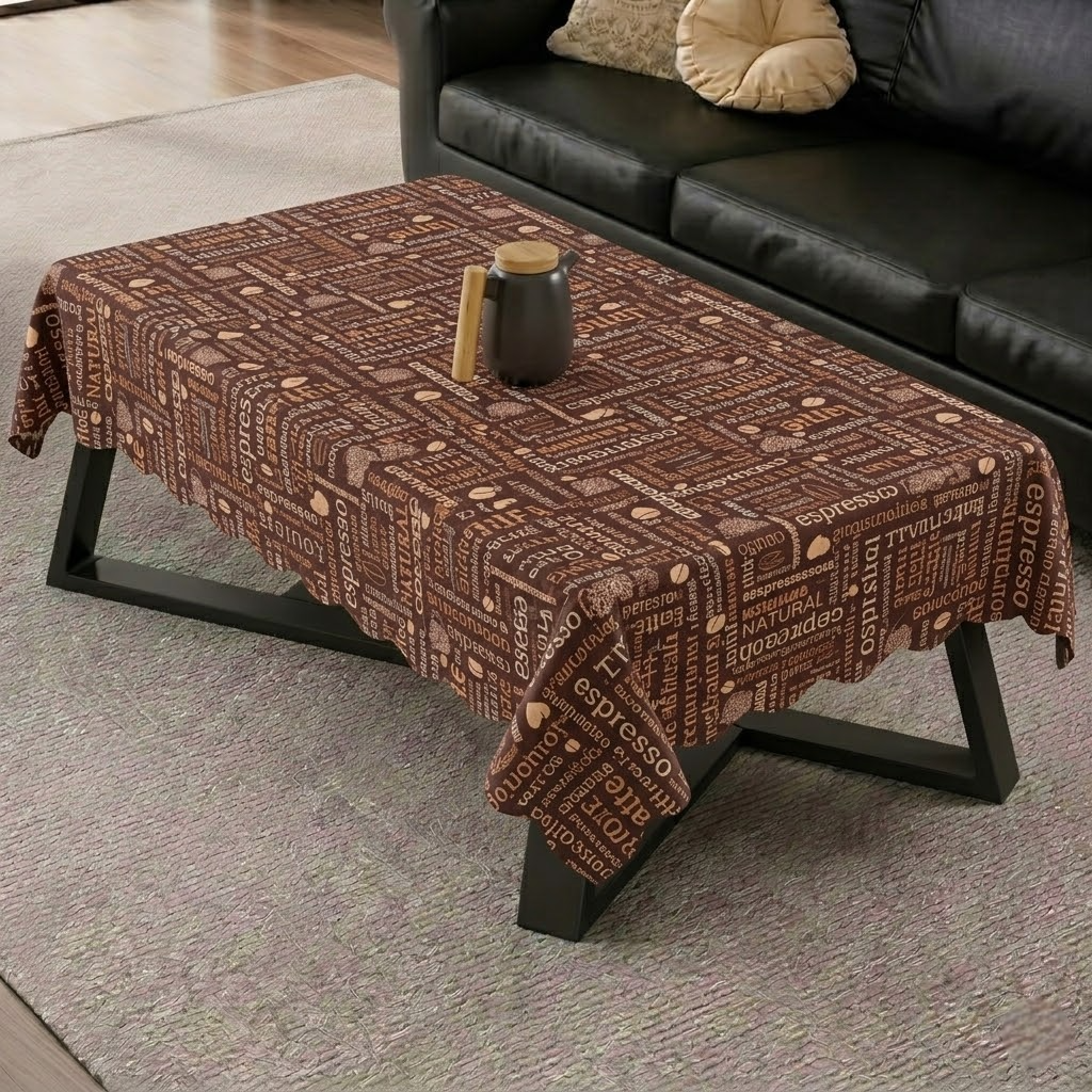 RYKA Cotton Table Cover 40x60 Inch 4 Seater | Printed Center & Dining Table Cloth (Pack Of 1)