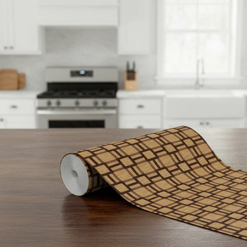 PVC Shelf Roll for Kitchen Cabinets, Drawers & Refrigerator – Waterproof, Anti-Slip, Easy to Clean Liner Sheet – Multi-Purpose Decorative Shelf Mat (5 mtr)