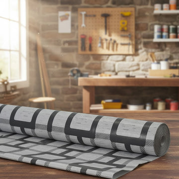 PVC Shelf Roll for Kitchen Cabinets, Drawers & Refrigerator – Waterproof, Anti-Slip, Easy to Clean Liner Sheet – Multi-Purpose Decorative Shelf Mat (5 MTR)